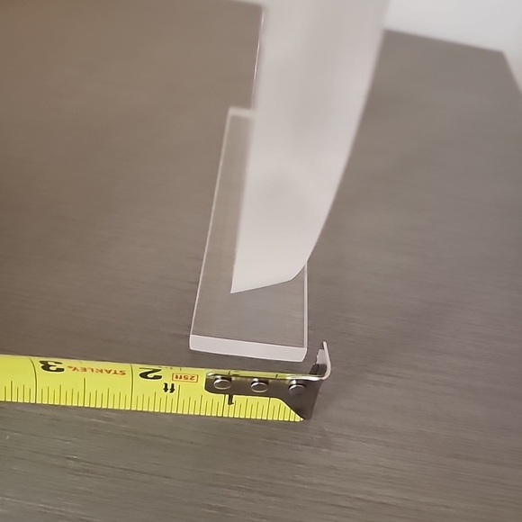 Vintage Carved Clear Solid Lucite Acrylic 3D Tree of Life Sculpture, approx 9". - Picture 9 of 9